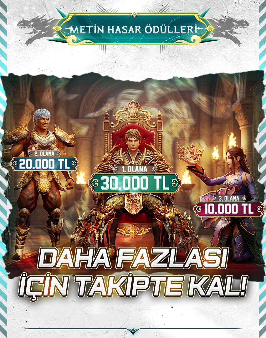 Gurur2 - Metin Hasar Ödülleri - Takipte Kal